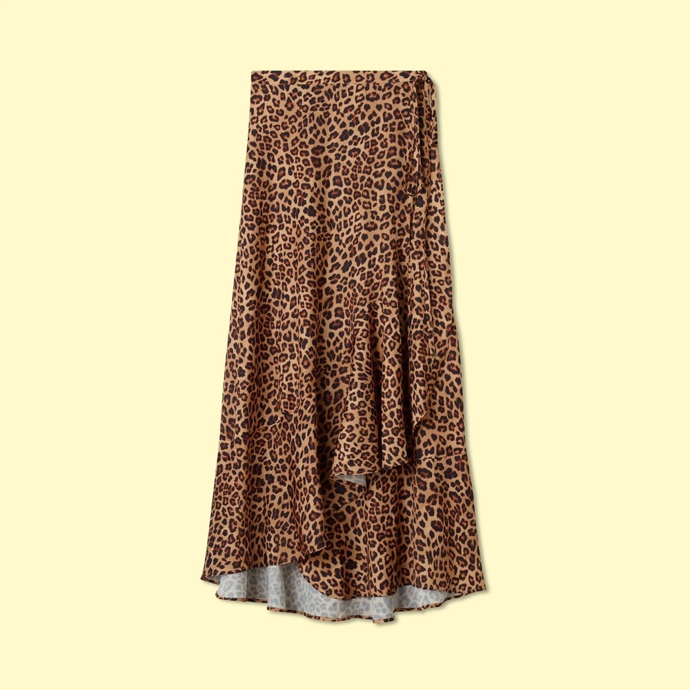 Summersalt Beach to Brunch XL Leopard Print Maxi Skirt